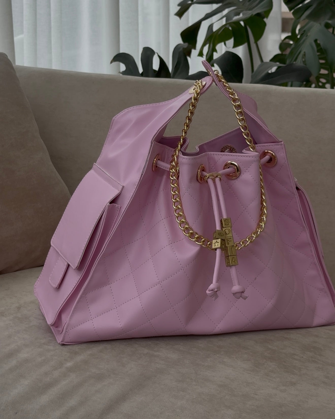 Ceres Bag LARGE- Barely Pink