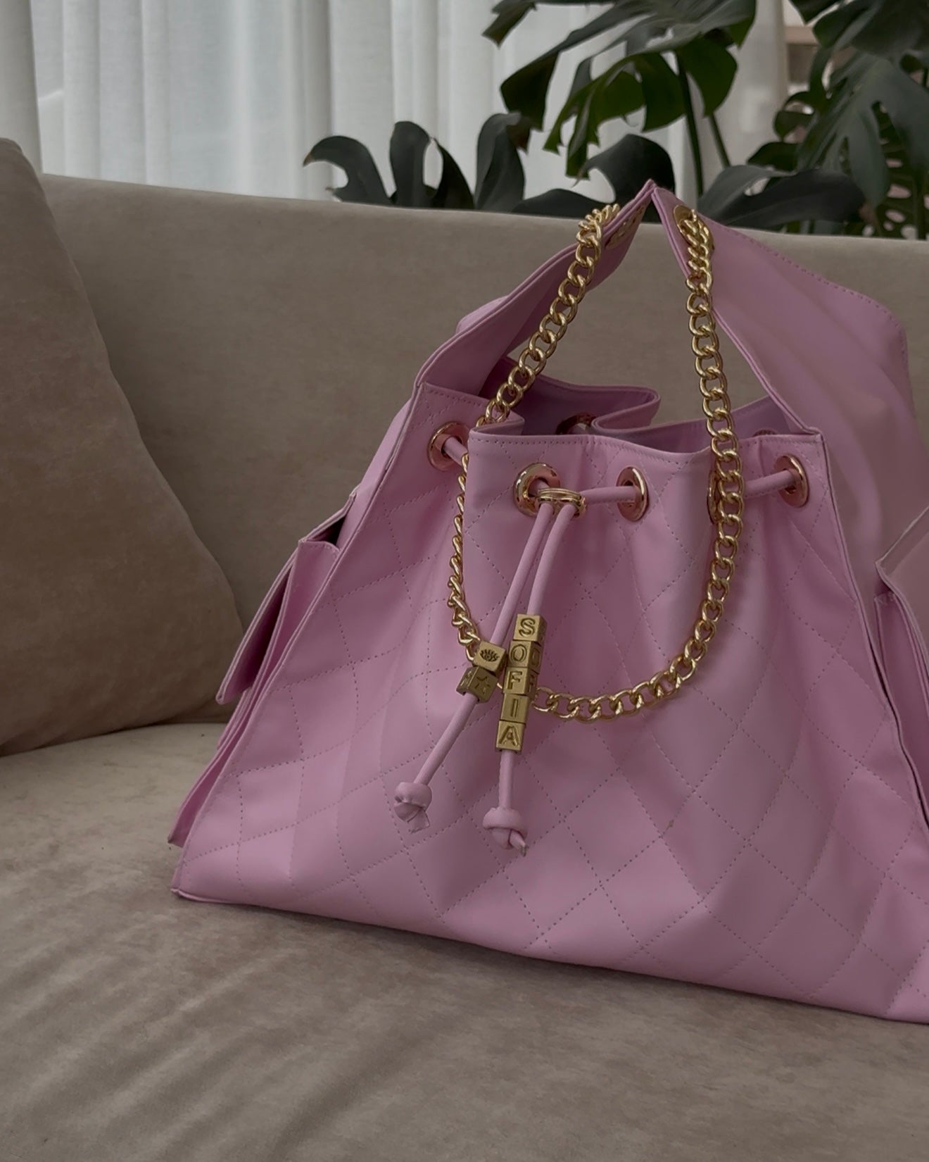 Ceres Bag LARGE- Barely Pink
