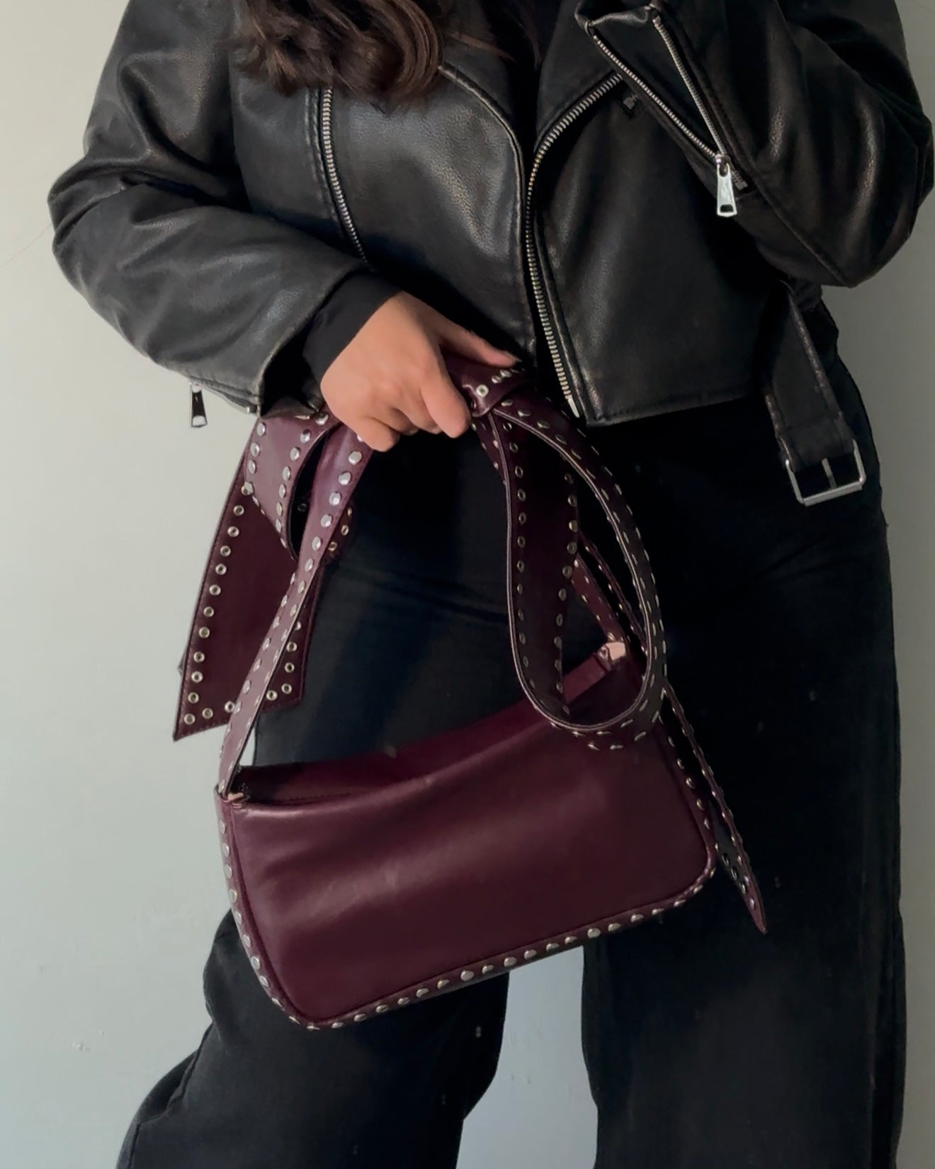 Bow Bag Burgundy