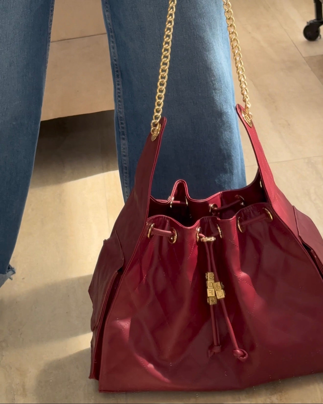 Ceres Bag LARGE- Deep Red