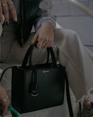 Midi Tote - Negro